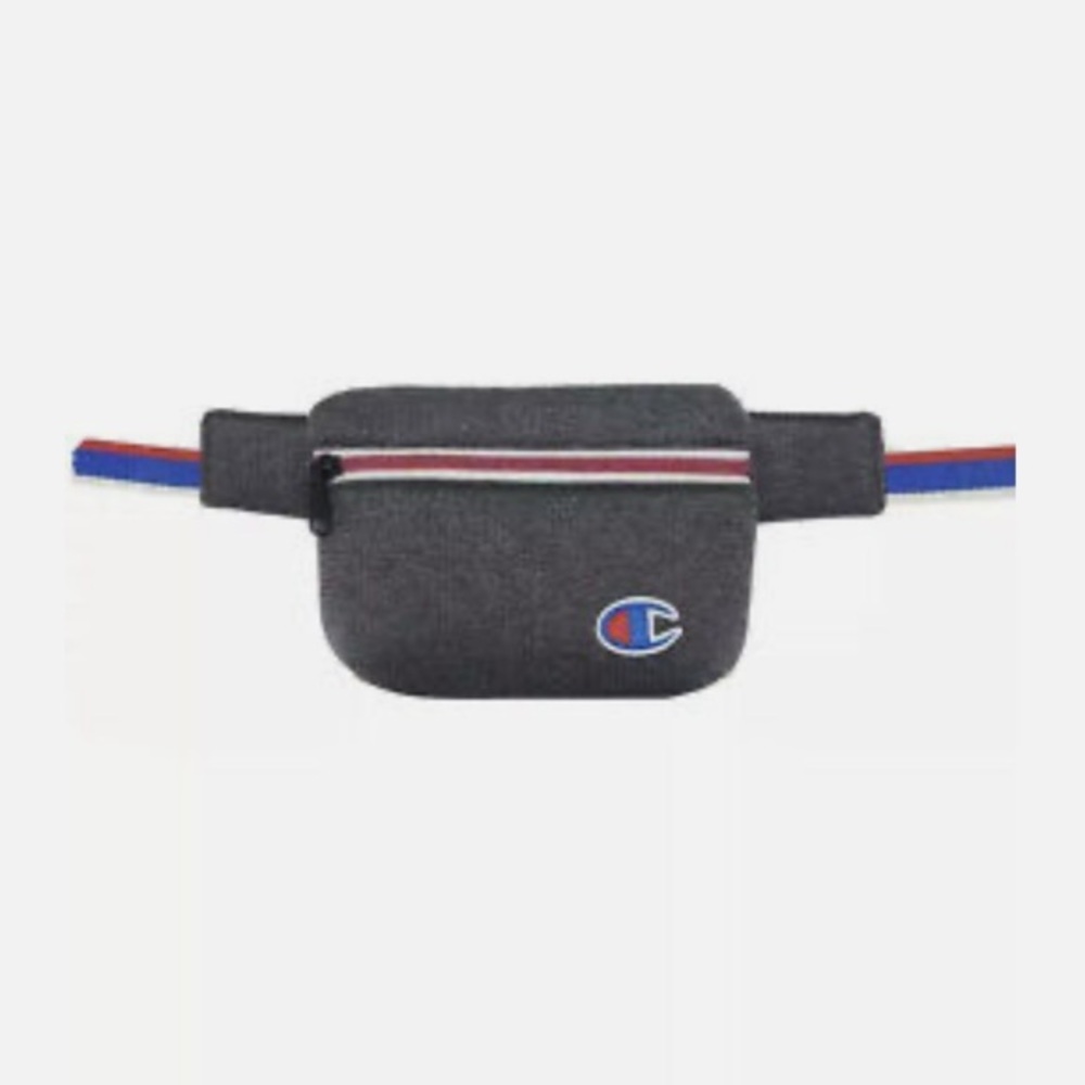 Champion Fanny Pack Shoulder Belt Bag Multipurpose Gray Adjustable Strap